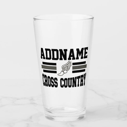 Benutzerdefinierter ADD-NAME Länderlaufender Glas (Vorderseite)