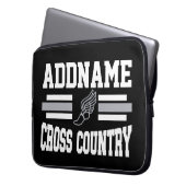 Benutzerdefinierter ADD-NAME Länderlaufender Laptopschutzhülle (Vorderseite Links)