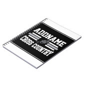 Benutzerdefinierter ADD-NAME Länderlaufender Notizblock (Linke Seite)