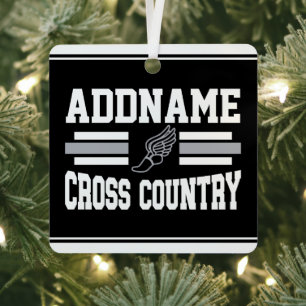 Benutzerdefinierter ADD-NAME Länderlaufender Ornament Aus Metall