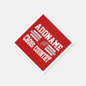 Benutzerdefinierter ADD-NAME Länderlaufender Serviette (Ecke)