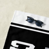 Benutzerdefinierter ADD-NAME Länderlaufender Strandtuch (Beispiel)