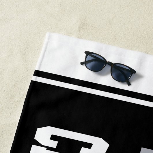 Benutzerdefinierter ADD-NAME Länderlaufender Strandtuch (Beispiel)