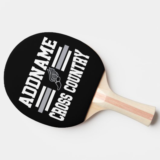 Benutzerdefinierter ADD-NAME Länderlaufender Tischtennis Schläger (Seitenansicht)