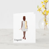 Benutzerdefinierter afrikanisch-amerikanischer Uni Karte (Gelbe Blume)