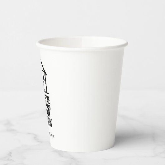 Benutzerdefinierter Agent- mit Echtzeit-Anwesen Pappbecher (Links)