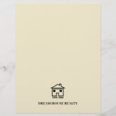 Benutzerdefinierter Agent mit Real Anwesen Flyer (Hinten)