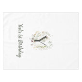 Benutzerdefinierter Anfang Y mit weicher Blume Tischdecke (Vorderseite (Horizontal))