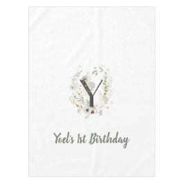 Benutzerdefinierter Anfang Y mit weicher Blume Tischdecke