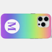 Benutzerdefinierter anfänglicher Regenbogen Case-Mate iPhone Hülle (Rückseite (Horizontal))