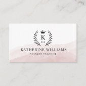 Benutzerdefinierter Anfangs- und Namensbereich Wei Visitenkarte (Vorderseite)