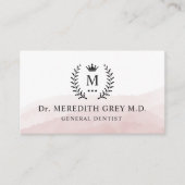 Benutzerdefinierter Anfangs- und Namensbereich Wei Visitenkarte (Vorderseite)