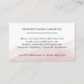 Benutzerdefinierter Anfangs- und Namensbereich Wei Visitenkarte (Rückseite)