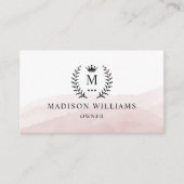 Benutzerdefinierter Anfangs- und Namensbereich Wei Visitenkarte (Vorderseite)