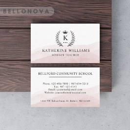 Benutzerdefinierter Anfangs- und Namensbereich Wei Visitenkarte