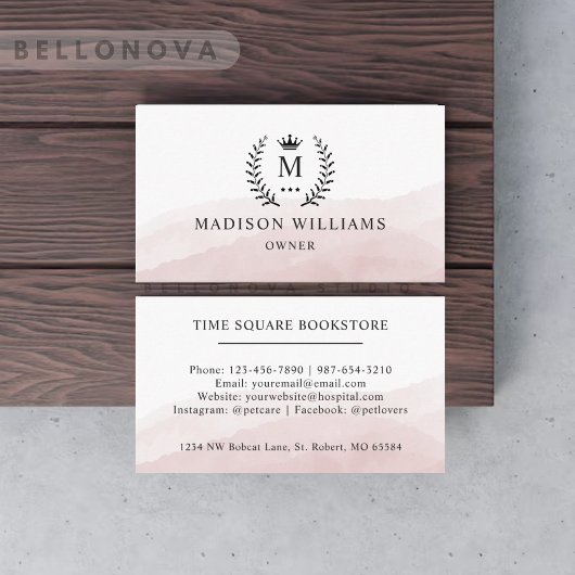 Benutzerdefinierter Anfangs- und Namensbereich Wei Visitenkarte