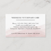 Benutzerdefinierter Anfangs- und Namensbereich Wei Visitenkarte (Rückseite)