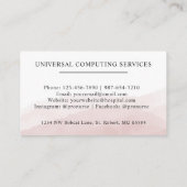 Benutzerdefinierter Anfangs- und Namensbereich Wei Visitenkarte (Rückseite)