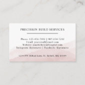 Benutzerdefinierter Anfangs- und Namensbereich Wei Visitenkarte (Rückseite)