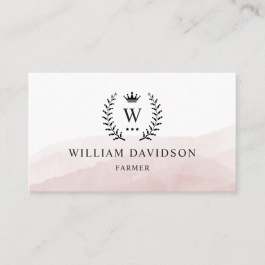 Benutzerdefinierter Anfangs- und Namensbereich Wei Visitenkarte (Vorderseite)