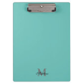 Benutzerdefinierter Anfangs- und Namenstext aquama Klemmbrett (Vorderseite)