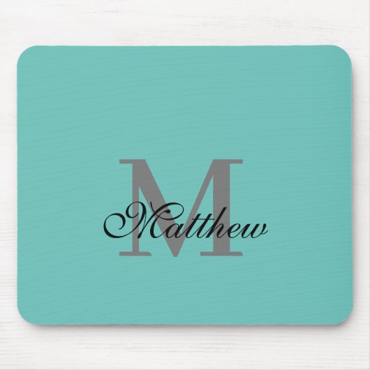 Benutzerdefinierter Anfangs- und Namenstext aquama Mousepad (Vorne)