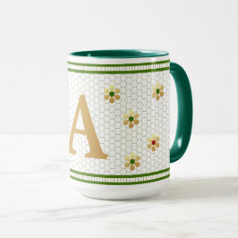 Benutzerdefinierter Anfangsbuchstabe | Chic Gold D Tasse