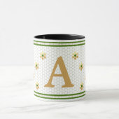Benutzerdefinierter Anfangsbuchstabe | Chic Gold D Tasse (Zentrum)