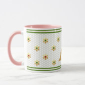 Benutzerdefinierter Anfangsbuchstabe | Chic Gold D Tasse (Links)