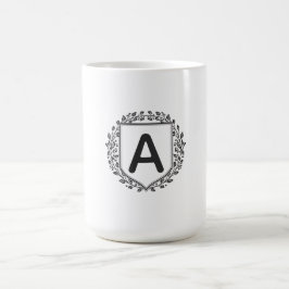 Benutzerdefinierter Anfangsbuchstabe Eleganter Blu Kaffeetasse
