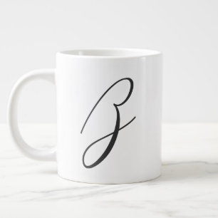 Benutzerdefinierter Anfangsbuchstabe in Schreibsch Jumbo-Tasse