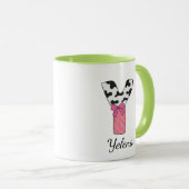 Benutzerdefinierter Anfangsbuchstabe Name Becher | Tasse (VorderseiteRechts)