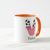 Benutzerdefinierter Anfangsbuchstabe Name Becher | Tasse (VorderseiteRechts)