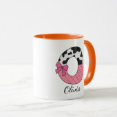Benutzerdefinierter Anfangsbuchstabe Name Tasse | (VorderseiteRechts)