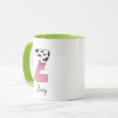 Benutzerdefinierter Anfangsbuchstabe Name Tasse | (Vorderseite Links)
