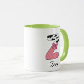 Benutzerdefinierter Anfangsbuchstabe Name Tasse | (VorderseiteRechts)