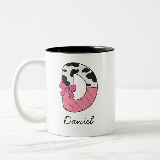 Benutzerdefinierter Anfangsbuchstabe Name Tasse | (Links)
