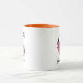 Benutzerdefinierter Anfangsbuchstabe Tasse | Pink (Zentrum)