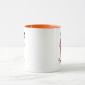 Benutzerdefinierter Anfangsbuchstabe Tasse | Pink  (Zentrum)
