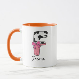 Benutzerdefinierter Anfangsbuchstabe Tasse   Pink 