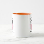 Benutzerdefinierter Anfangsbuchstabe Tasse | Rosa (Zentrum)