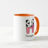 Benutzerdefinierter Anfangsbuchstabe Tasse | Rosa (VorderseiteRechts)