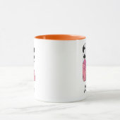 Benutzerdefinierter Anfangsbuchstabe Tasse | Rosa (Zentrum)