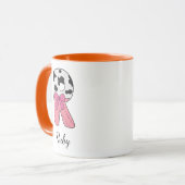 Benutzerdefinierter Anfangsbuchstabe Tasse | Rosa (Vorderseite Links)