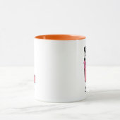 Benutzerdefinierter Anfangsbuchstabe Tasse | Rosa (Zentrum)