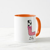 Benutzerdefinierter Anfangsbuchstabe Tasse | Rosa (VorderseiteRechts)
