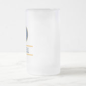 Benutzerdefinierter Anfangsbuchstabenname Monogram Mattglas Bierglas (Mittel)