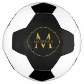Benutzerdefinierter Anfangsname Elegant Modern Sch Fußball (Vorderseite)