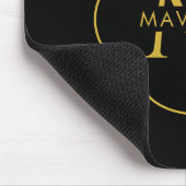 Benutzerdefinierter Anfangsname Elegant Modern Sch Mousepad (Ecke)