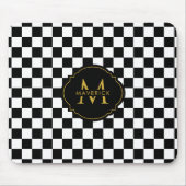 Benutzerdefinierter Anfangsname Elegantes Stylisch Mousepad (Vorne)